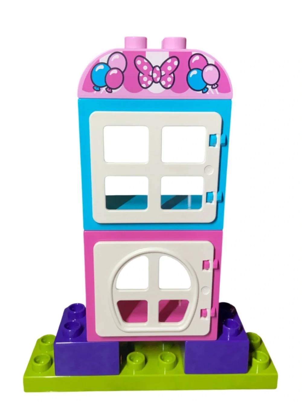 Lego Pink and Blue Playset with Yellow, Purple & Green Accents